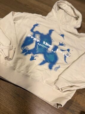 Aelfric Eden Pray the Lord Cream Hoodie: Sizr Small